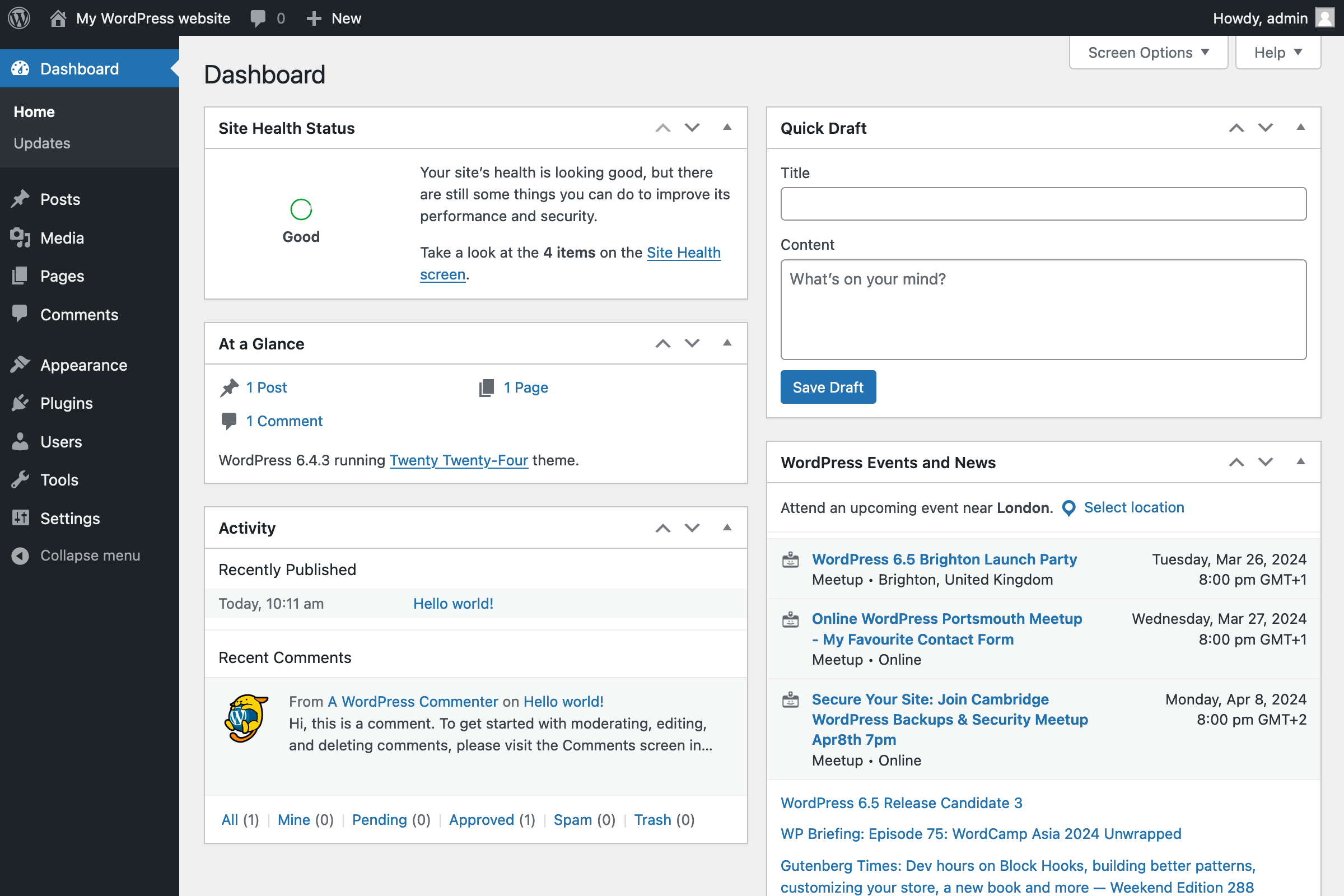 Installare WordPress in 5 minuti